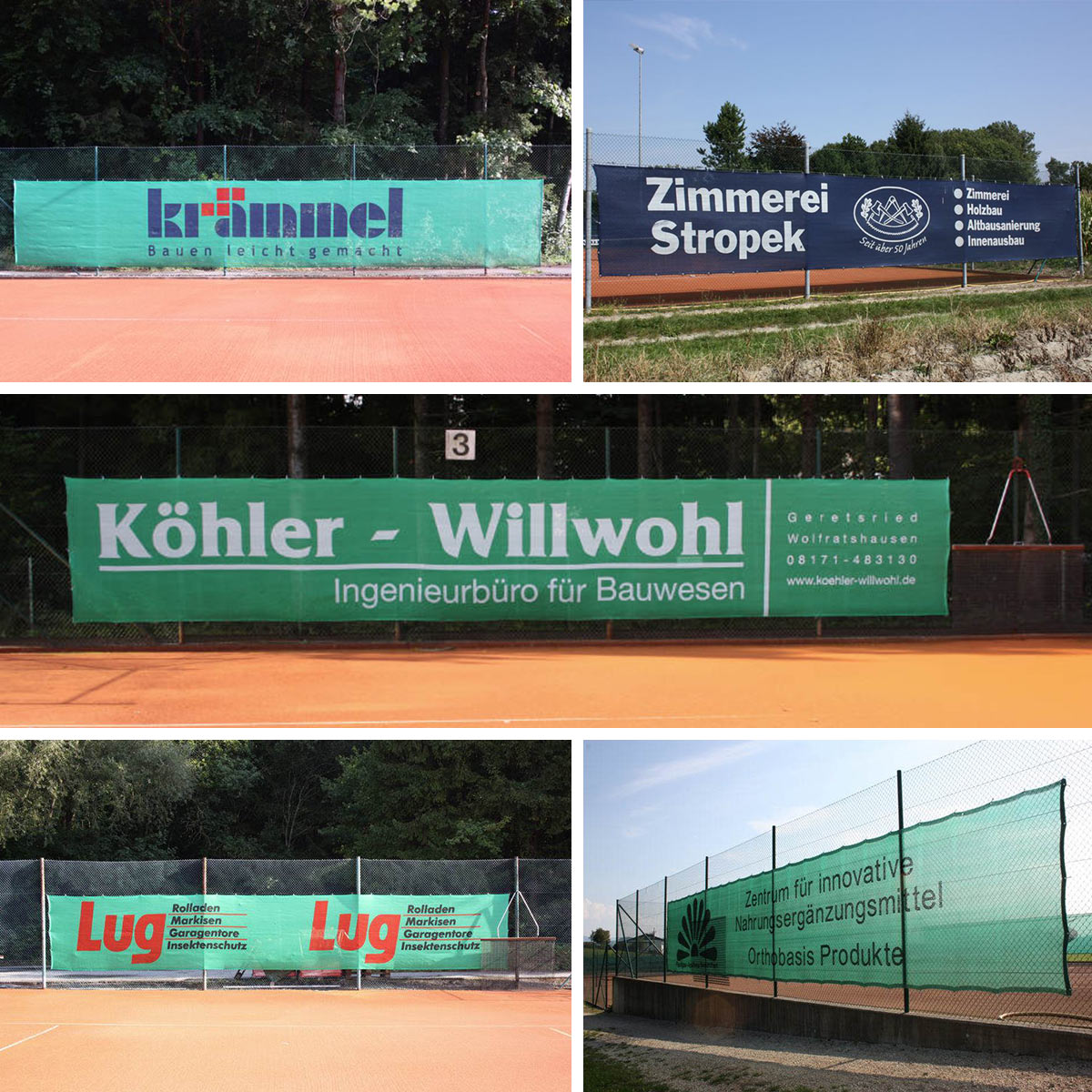 12x2 Meter Tennisblenden
