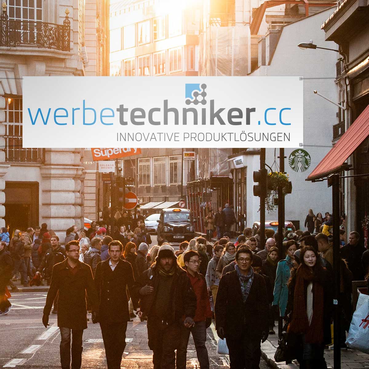 Werbebanner lichtundurchlässig
